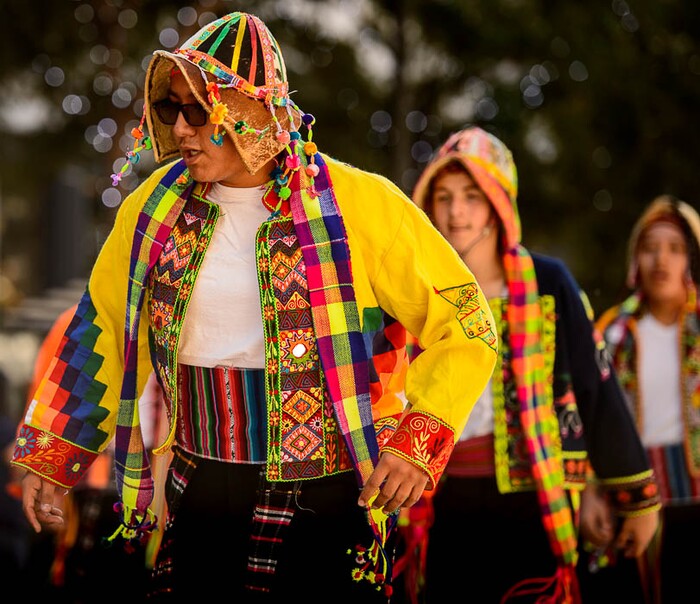 (Trent Nelson | The Salt Lake Tribune)
Bolivian dancers in the third annual Hispanic Heritage Parade and Street Festival in Salt Lake City, Saturday Sept. 22, 2018.