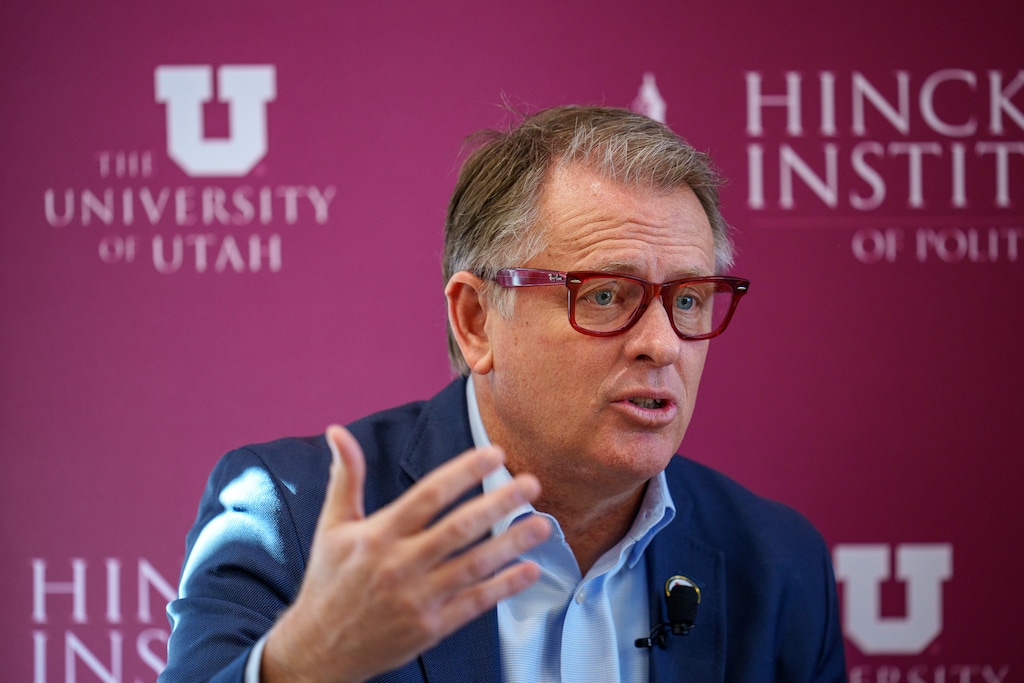 (Trent Nelson | The Salt Lake Tribune) University of Utah President Taylor Randall speaks at the flagship school's Salt Lake City campus on Thursday, Jan. 16, 2025. Randall recently criticized faculty on Monday, Feb. 3, 2025 for raising concerns about his top administrators.