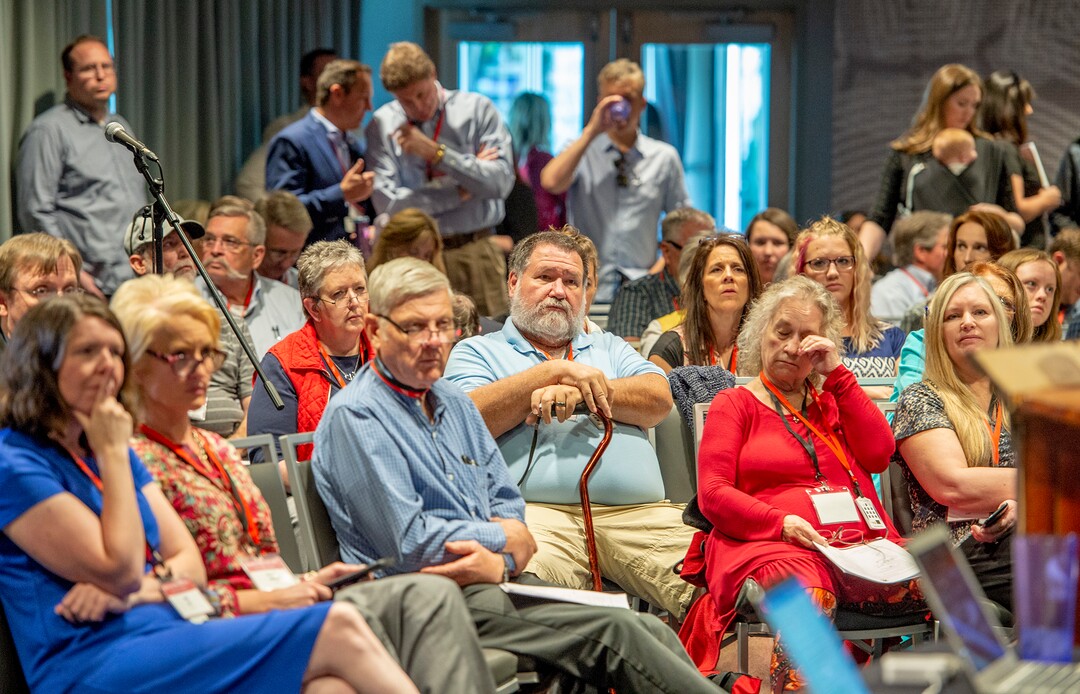 (Leah Hogsten  |  The Salt Lake Tribune)  The Utah Republican Party Central Committee meets Saturday, May 19, 2018, to elect a new party vice chairman and debate several potential bylaw changes. 