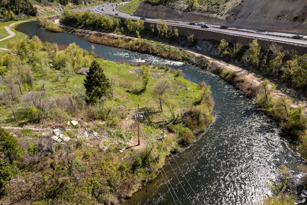 (Trent Nelson | The Salt Lake Tribune) The Provo River winds along Provo Canyon, where a ninth grader on a school field trip to South Fork Park died Wednesday, Sept. 24, 2025, after suffering "what appears to be a self-inflicted gunshot," according to the Utah County Sheriff's Office.