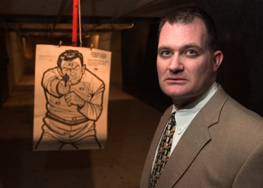 Rick Egan  |  Tribune file photo W. Clark Aposhian has taught concealed carry classes for legislators, public officials and the governor.  (photo by Rick Egan 6/9/2005)