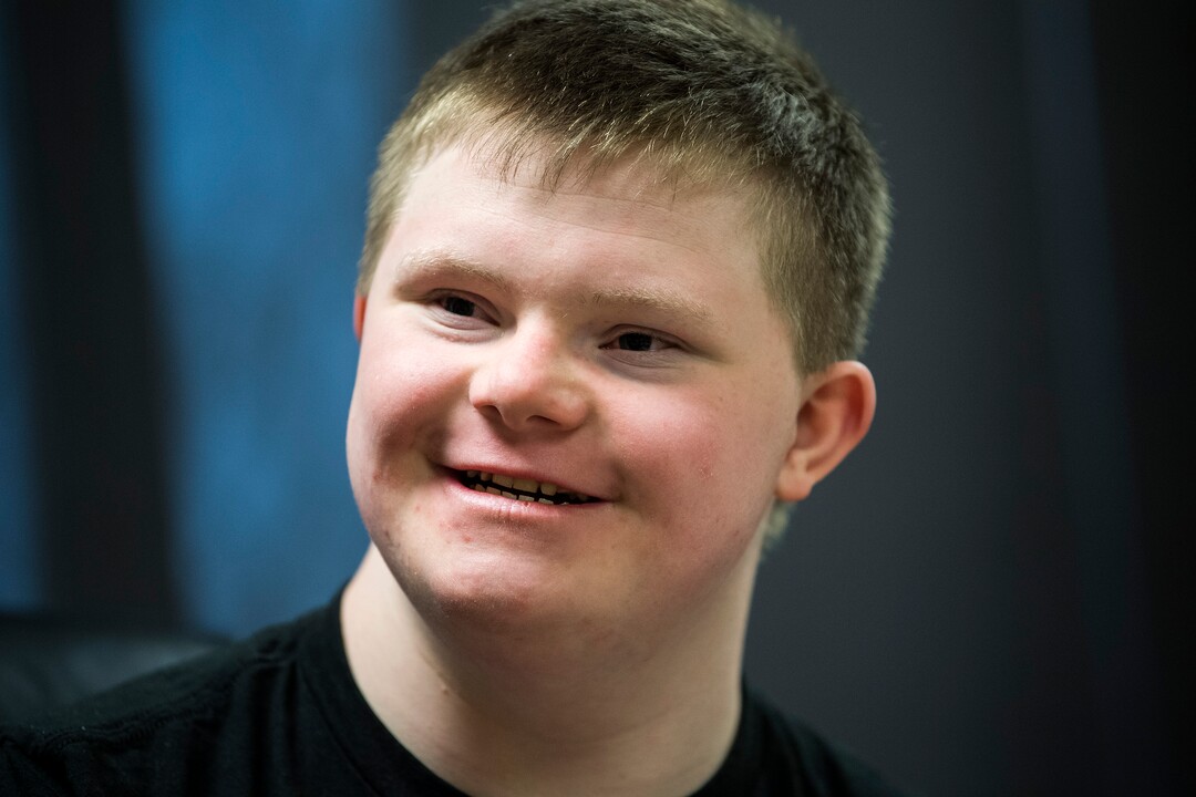 (Chris Detrick  |  The Salt Lake Tribune)  Logan Blythe, 15, smiles during an interview at VF Law in Salt Lake City Thursday, March 15, 2018. 