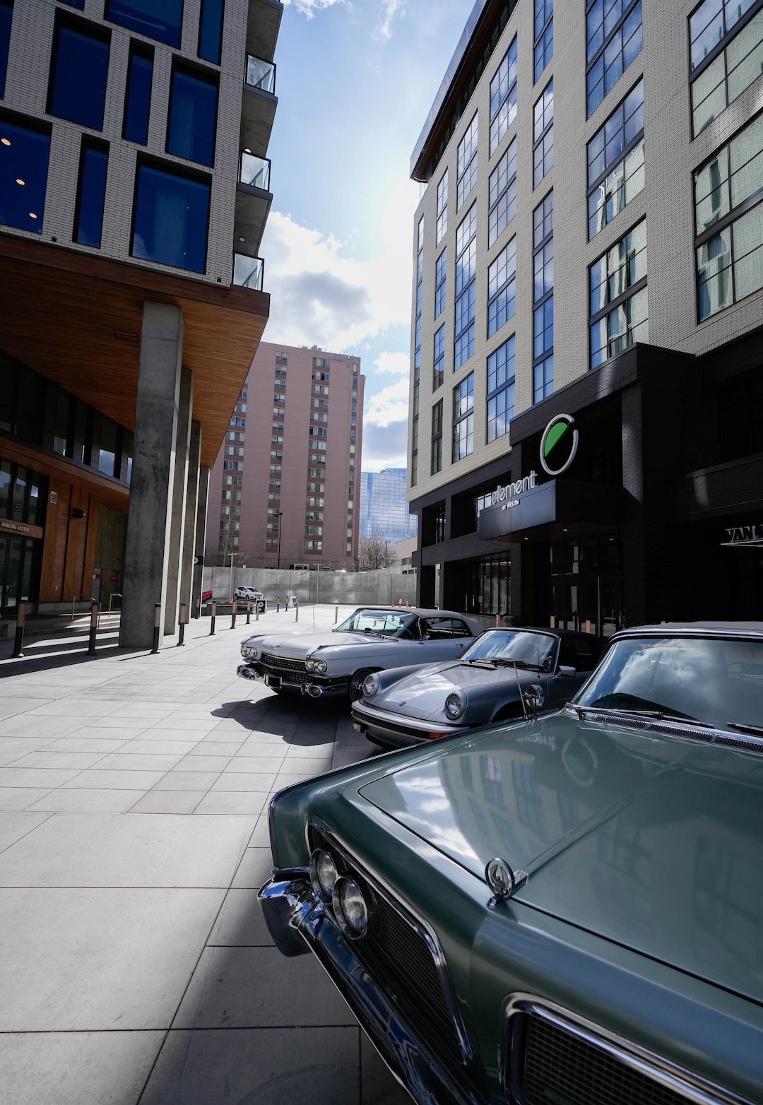 (Francisco Kjolseth | The Salt Lake Tribune) A new residential and hospitality center known West Quarter, located at 100 South and 300 West in Salt Lake City, opened on Wednesday, April 19, 2023. It includes 240 luxury apartments in a tower called The Charles and 272 guest rooms spread over two hotels, Le Meridien and Element, along with several restaurants and soon-to-be opened retail outlets at ground level.