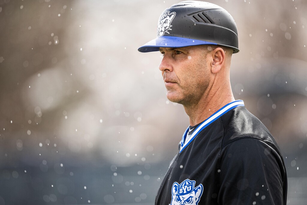 Trent Pratt assumed the interim head coaching role midway through the season. (Ryan Campbell / BYU)