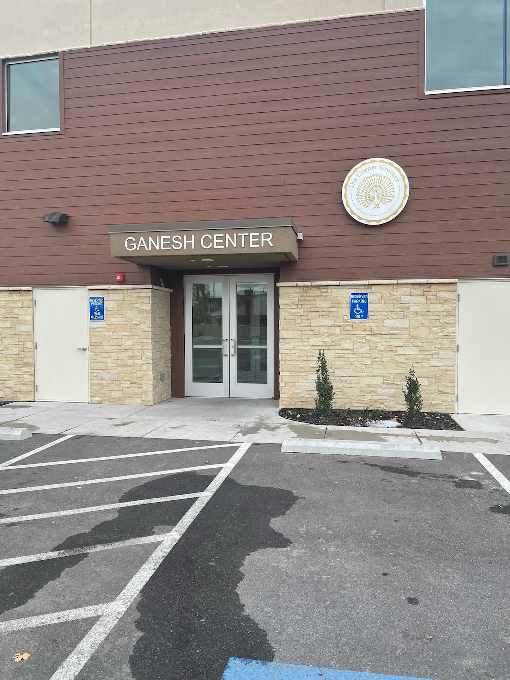 (Courtesy Unified Police) The Ganesh Center, at 145 E. Ft. Union Blvd., is shown Sunday morning. A wedding guest was shot outside the building on Saturday night.