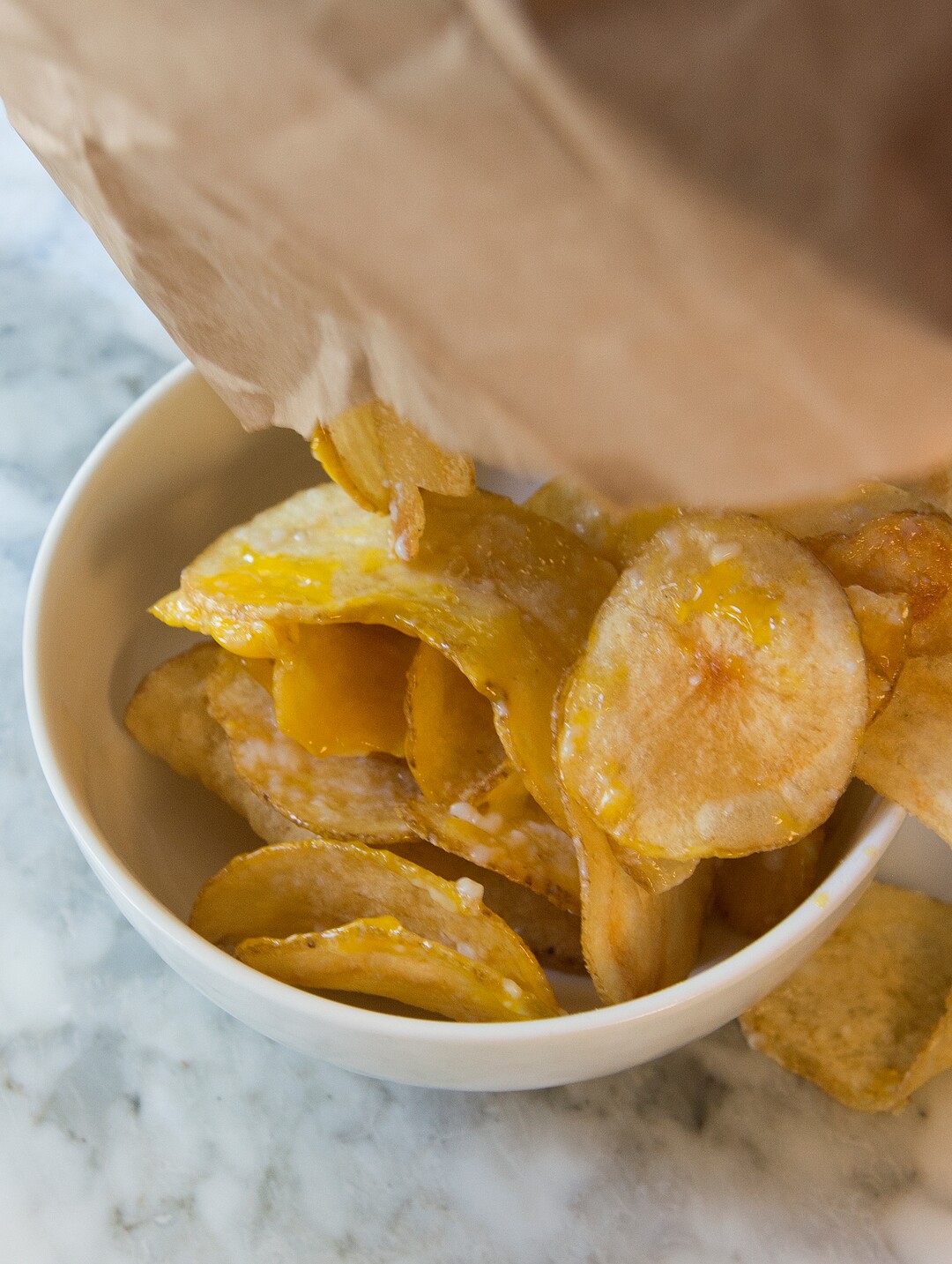 (Leah Hogsten  |  The Salt Lake Tribune) White Horse Spirits and Kitchen's Egg n' Chips with house potato chips.