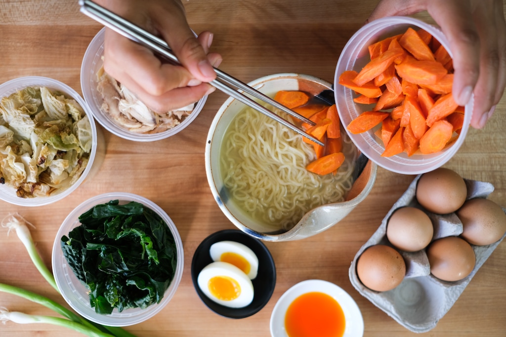 (Marcellus Foods) Prepped ingredients from Marcellus Foods, a new grocery store concept scheduled to open in early 2023 in Salt Lake City.