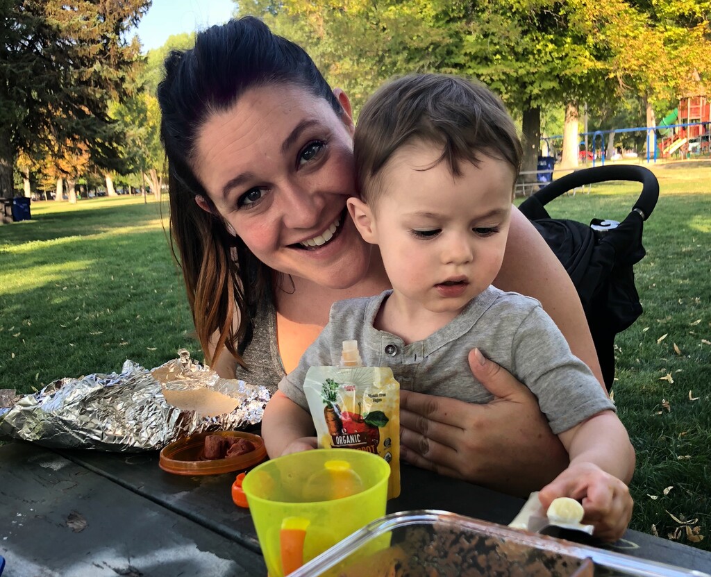 (Courtesy of Marina Gomberg) Harvey Gomberg is a big fan of Liberty Park, and that has rubbed off on his mamas, Marina and Elenor Gomberg.