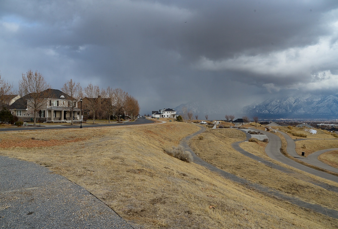 (Francisco Kjolseth  |  The Salt Lake Tribune) Daybreak, the 4,100-acre master planned community in South Jordan, illustrates the idea of blending higher density housing and walkable community design with ample amounts of open space as seen at Sunrise Mountain Park. That "smart growth" land use approach is being required by Salt Lake County for a proposed development called Olympia Hills, a 933-acre residential and commercial project proposed west of Herriman.