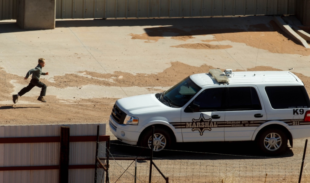 Trent Nelson  |  The Salt Lake TribuneColorado City Marshal on patrol Monday, February 18, 2013 in Hildale, Utah.