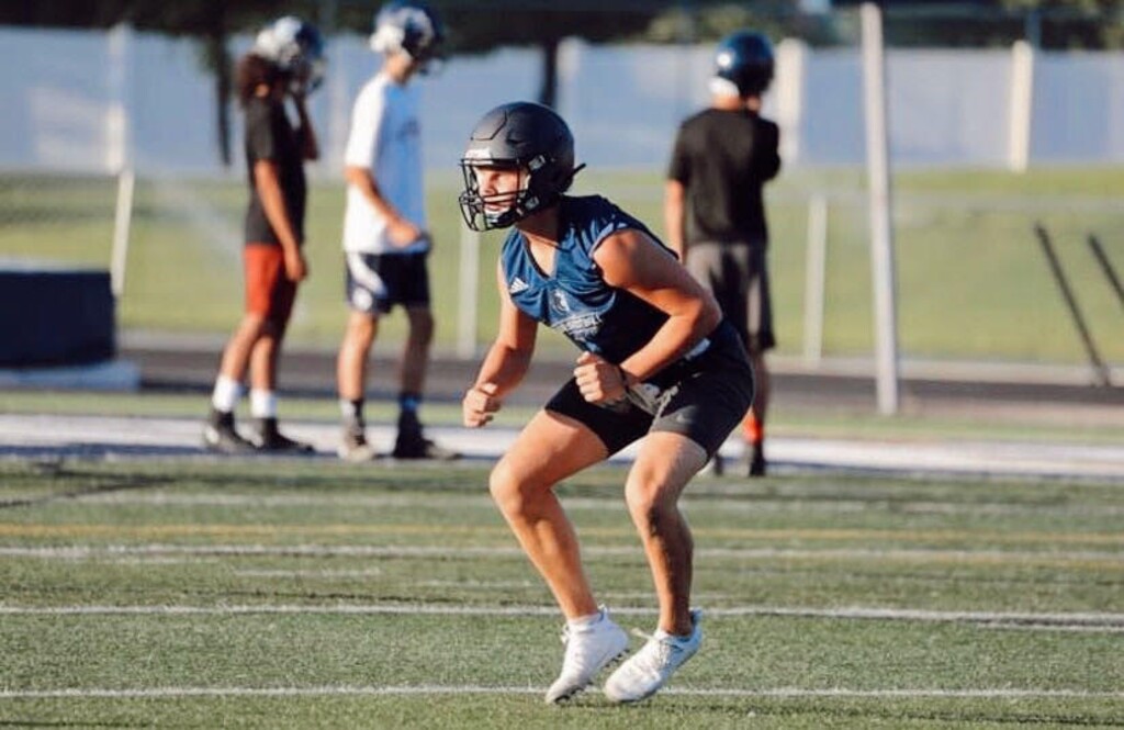 (Courtesy of Wilson family) Micah Wilson goes through drills during practice at Corner Canyon High School. The Chargers top Week 1 of the Tribune's prep football power rankings after beating Farmington 72-21 to start the season.