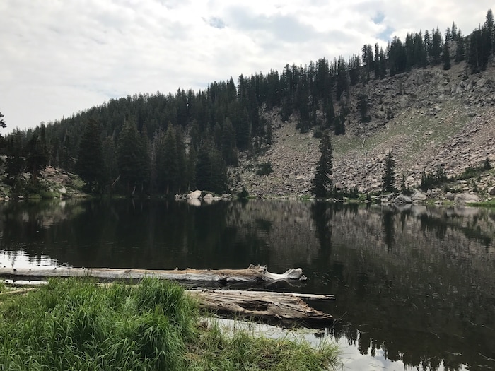 (Nate Carlisle | The Salt Lake Tribune) Luckawaxen Lake sits near the Guardsman Pass Overlook on Aug. 7, 2017.