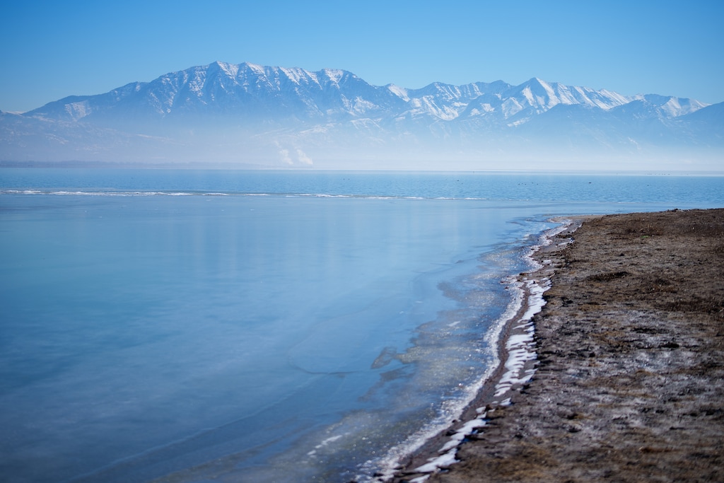 (Trent Nelson  |  The Salt Lake Tribune) Utah Lake, seen from Saratoga Springs on Tuesday, March 1, 2022.