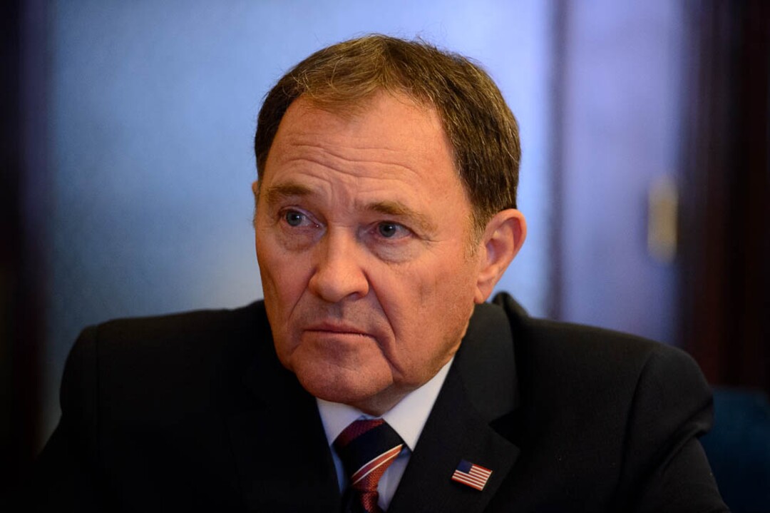 (Trent Nelson | The Salt Lake Tribune)  Utah Governor Gary Herbert in his Salt Lake City office, Thursday March 8, 2018.