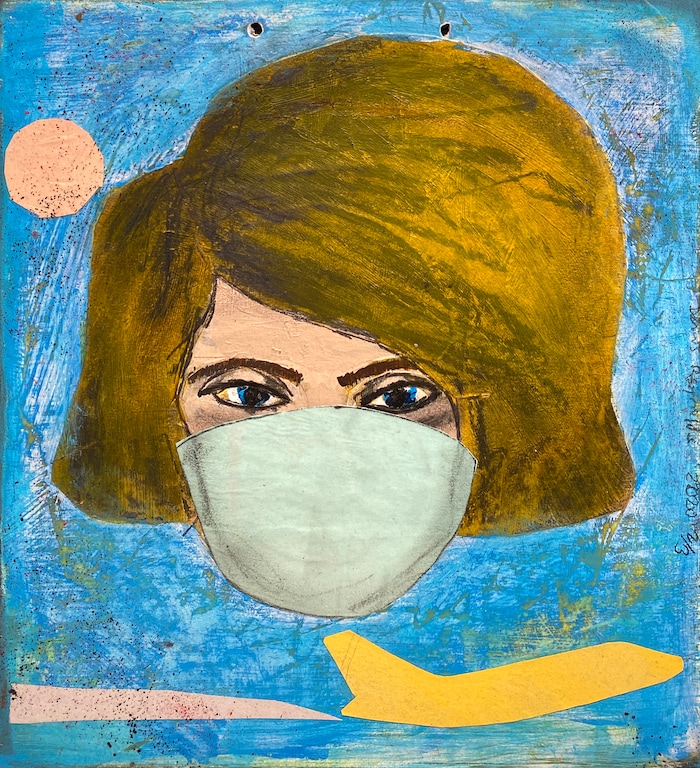 (photo courtesy Kerry Carlson) A plate by artist Dennis Reynolds.