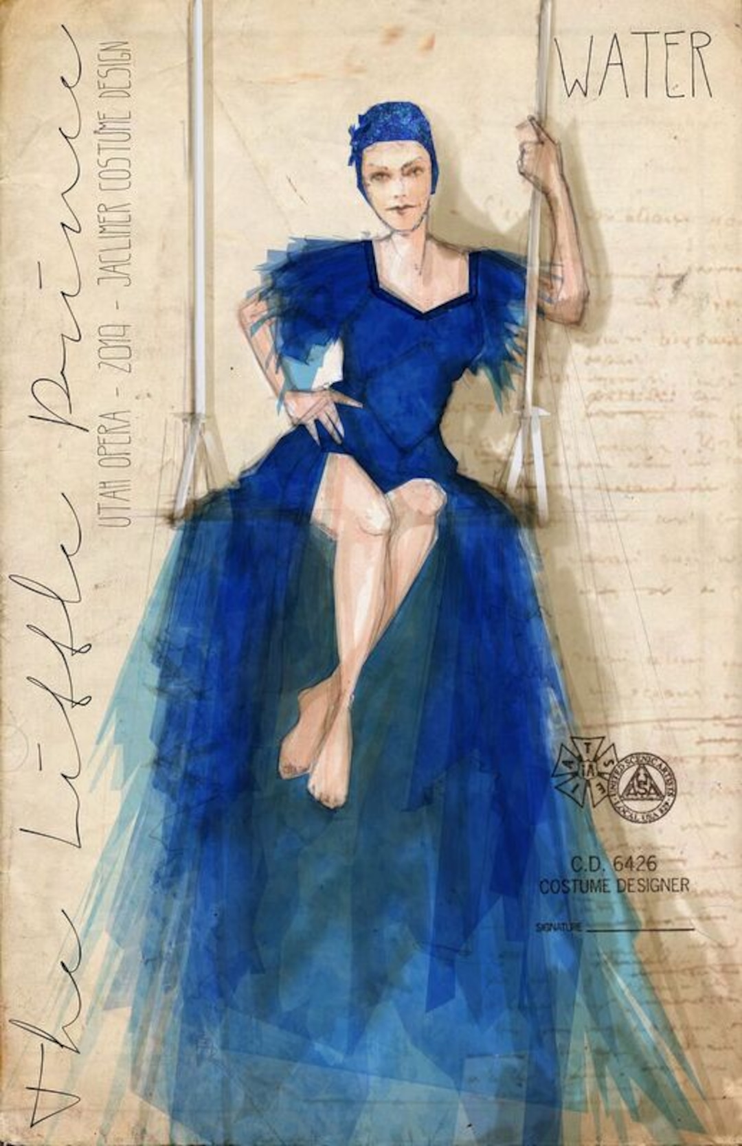 (Courtesy of Utah Opera) A rendering of Jacob Climer's costume design for Utah Opera's production of "The Little Prince."
