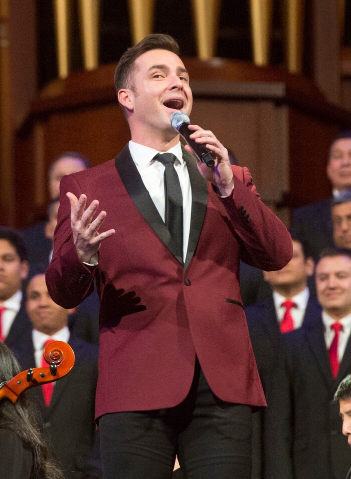 (Rick Egan  |  The Salt Lake Tribune)  Alejandro Melecio sings during a rehearsal for “Luz de las Naciones", an annual cultural celebration for Latino youth hosted by the LDS Church, Saturday, Feb. 24, 2018.