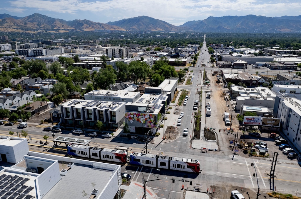 (Francisco Kjolseth | The Salt Lake Tribune) The Utah Pride Center wants to put rainbow crosswalks on Harvey Milk Boulevard at 900 South and 200 West, pictured Friday, July 22, 2022.