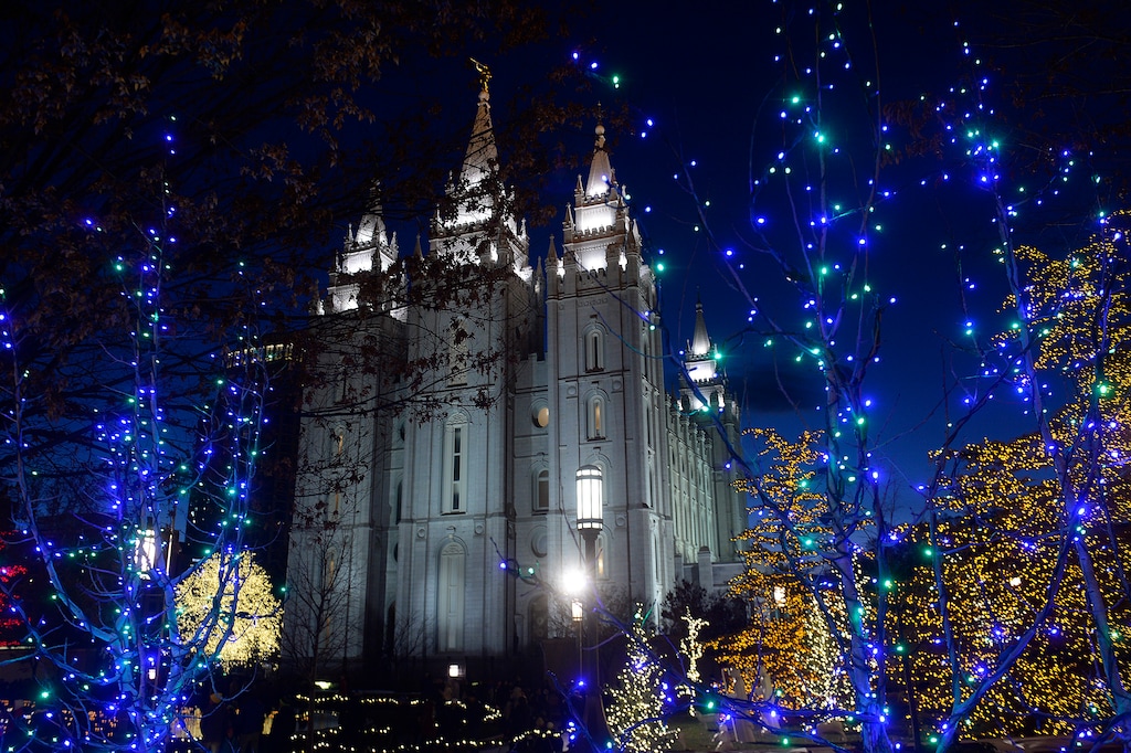 Scott Sommerdorf   |  The Salt Lake TribuneThe holiday lights on Temple Square, Friday, November 27, 2015. 