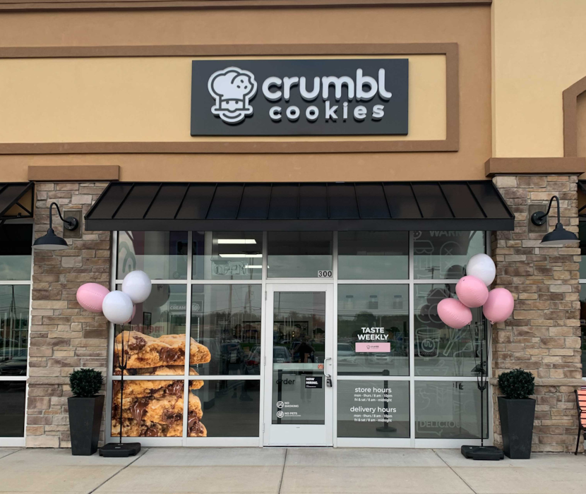 (Crumbl Cookies) Pictured is a storefront of Crumbl Cookies. Sawyer Hemsley, a co-creator of the Utah-founded chain, recently shared how he has “come to understand and accept that I’m gay.”  