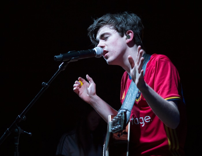 (Rick Egan | The Salt Lake Tribune) Declan McKenna plays in the Venue, in Salt Lake City, Tuesday, March 20, 2018.