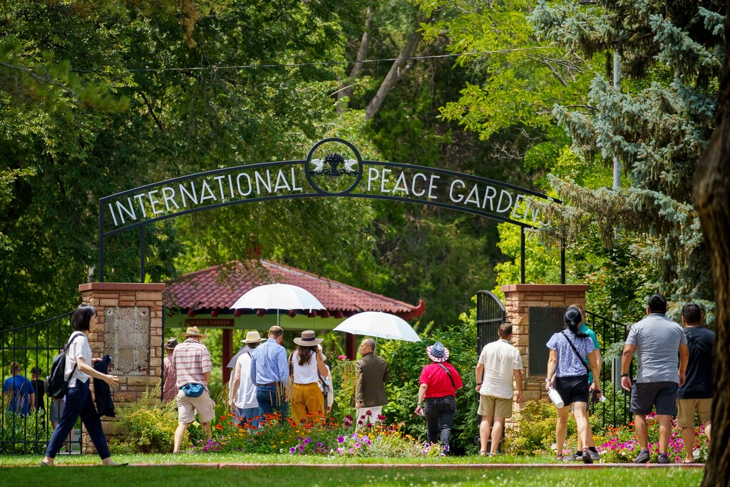 (Trent Nelson  |  The Salt Lake Tribune) The International Peace Gardens in Salt Lake City on Monday, July 24, 2023.