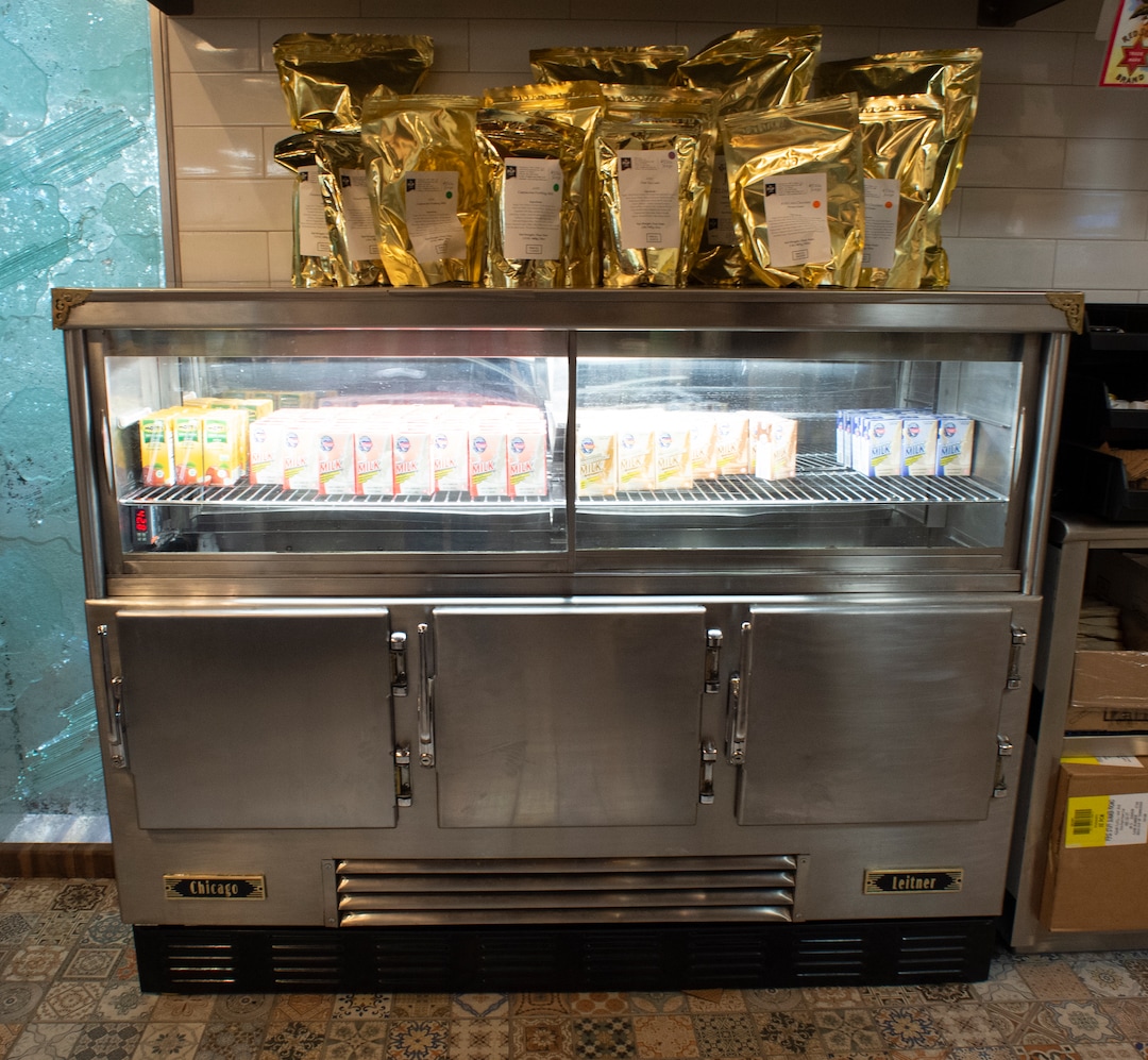 (Rick Egan  |  The Salt Lake Tribune)  Tru Religion Pancake & Steakhouse, which opened recently in Orem, features antique furniture — including the metal pie case — from Salt Lake City's Lambs Grill. Friday, Dec. 28, 2018.