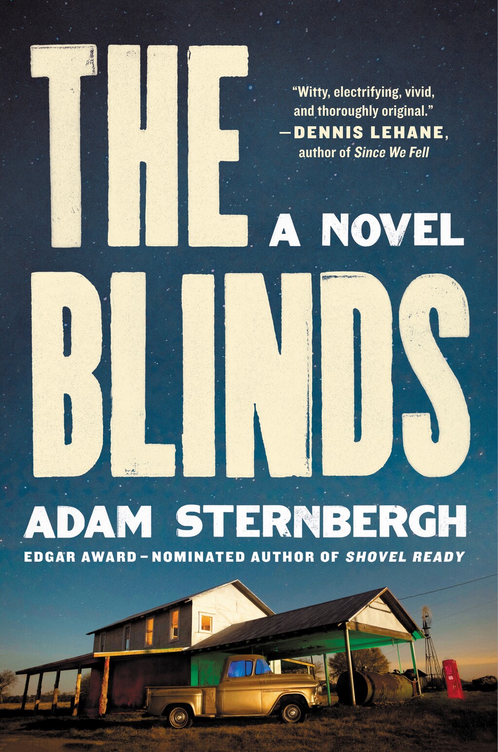This cover image released by Ecco/HarperCollins shows "The Blinds," a novel by Adam Sternbergh. (Ecco/HarperCollins via AP)