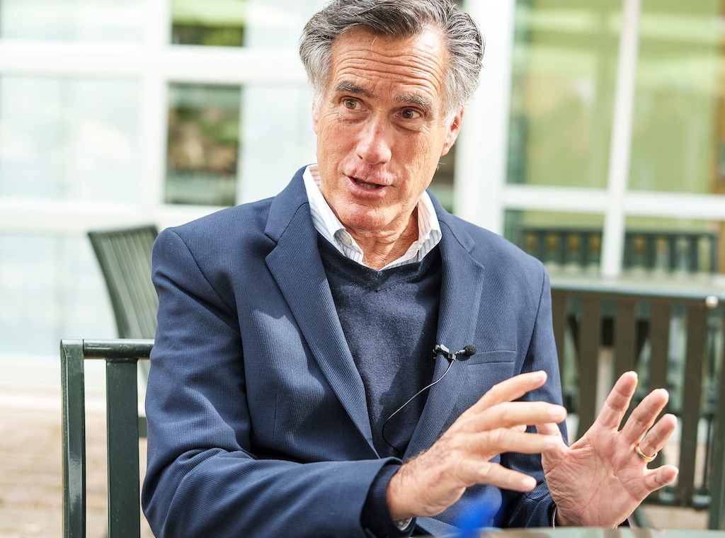 (Leah Hogsten | The Salt Lake Tribune) Sen. Mitt Romney talks with reporters during a visit to the Jordan Valley Water Conservancy District's Education Center, May 5, 2023. On Thursday, June 1, ahead of a Senate vote on debt limit legislation, Romney ripped critics of a deal between House Speaker Kevin McCarthy and President Joe Biden.