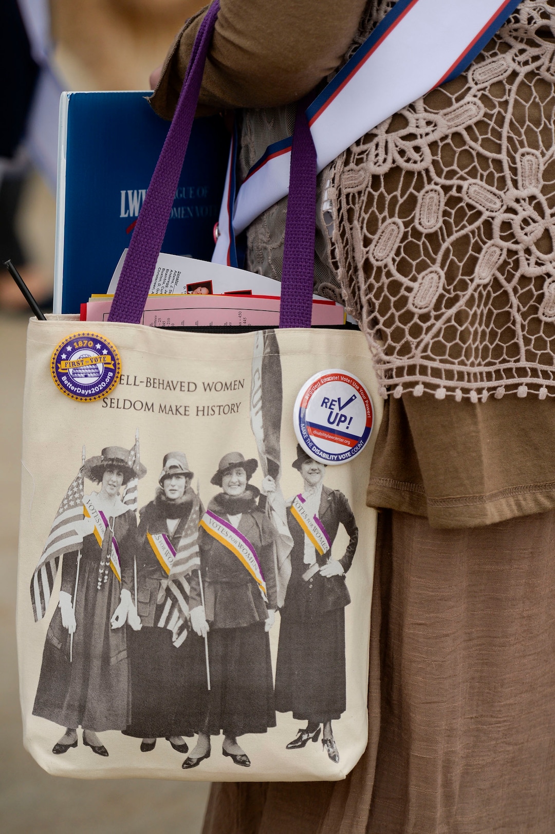 (Leah Hogsten  |  The Salt Lake Tribune)  League of Women Voters of Salt Lake and Utah rally on Friday, Feb. 14, 2020 in celebration of 150 years since Utah women voted, 100 years of the 19th Amendment and the 100th anniversary of League of Women Voters.
