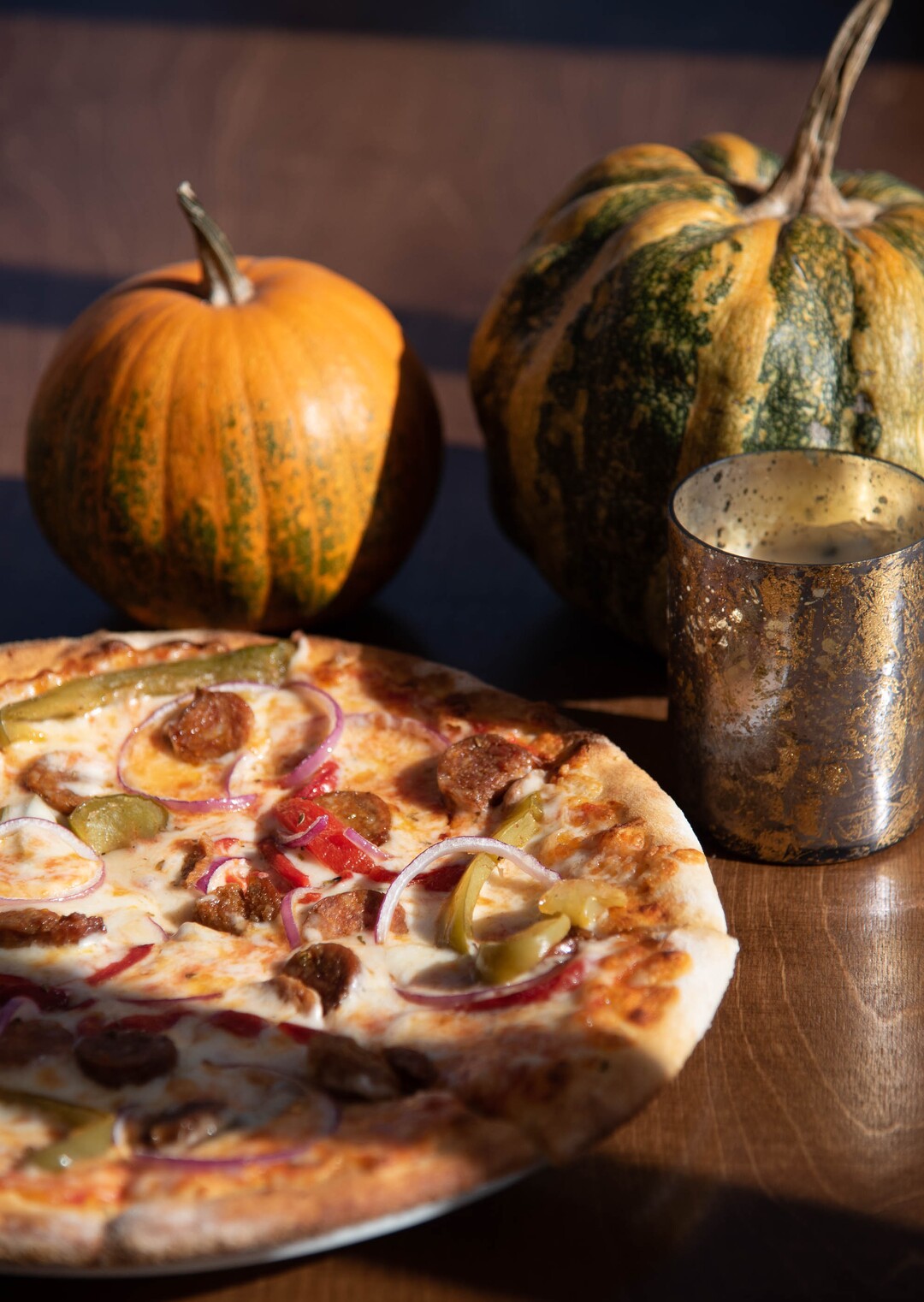 (Francisco Kjolseth  |  The Salt Lake Tribune) A Siciliana Italian sausage pizza at Cafe Galleria in Midway on Thursday, Nov. 5, 2020.