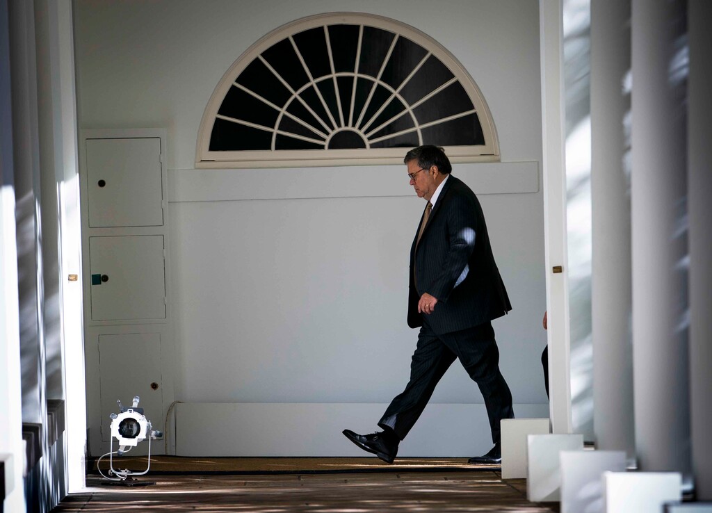 (Doug Mills | New York Times file photo)  Attorney General William Barr at the White House in September 2019.