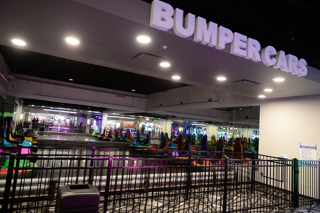(Francisco Kjolseth  |  The Salt Lake Tribune)  All Star Bowling has opened a new 70,000 square foot, high-tech bowling and entertainment center at Valley Fair Mall, in West Valley City. It has 32 lanes with luxury seating, laser tag and virtual reality games as well as old-school air hockey, basketball and bumper cars. Inside the center is the new Pins & Ales 21+ bar with more games including axe throwing.