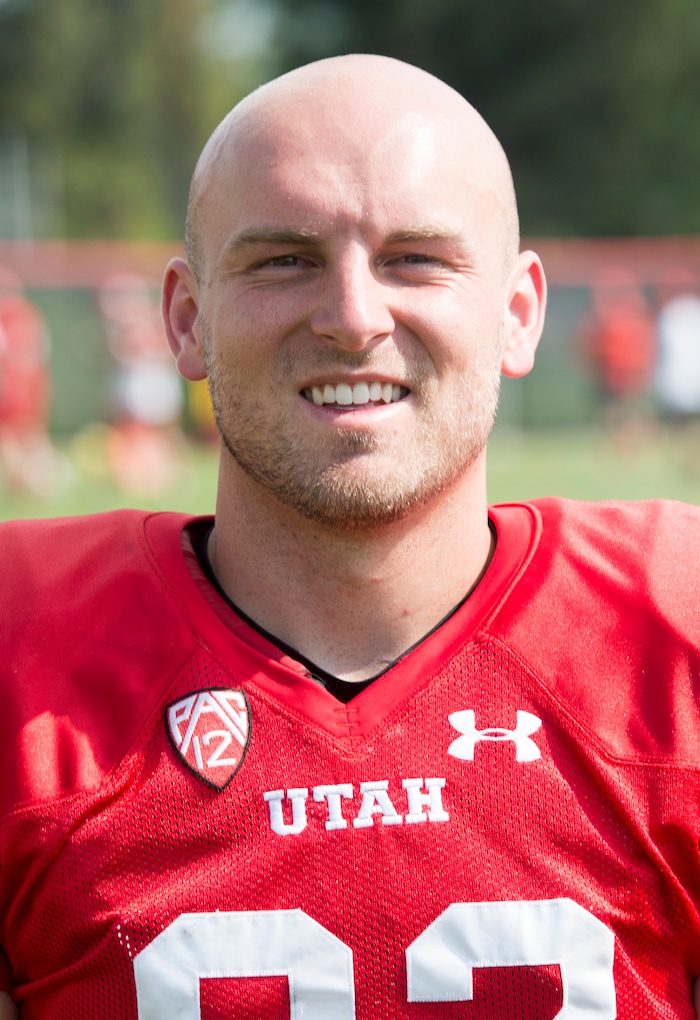 (Rick Egan  |  The Salt Lake Tribune)Utah kicker, Hayes Hicken, during practice, Monday, August 7, 2017.