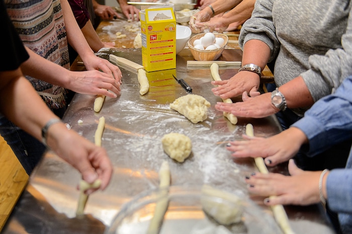 (Trent Nelson | The Salt Lake Tribune)  Gnocchi is made during a class at Argentinas Best Empanadas in Salt Lake City.