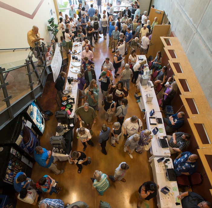 (Rick Egan  |  The Salt Lake Tribune)  Voters cast their ballots Saturday, Aug. 12, 2017, for the Salt Lake County sheriff.