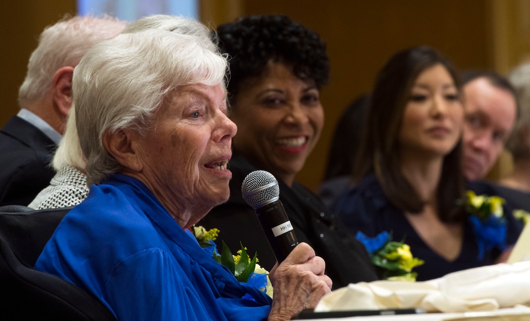(Steve Griffin  |  Tribune File Photo)  Barbara Toomer talks after she was announced as this year's Rosa Parks Award recipient during the annual NAACP Martin Luther King Day luncheon at the Little America Hotel in Salt Lake City Monday January 16, 2017.
