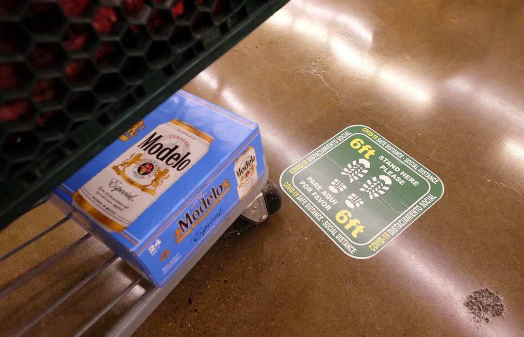 (Francisco Kjolseth  |  The Salt Lake Tribune) Rancho Markets has implemented numerous safety precautions at their stores to navigate the coronavirus pandemic as people shop at the 140 N. 900 West location in Salt Lake City on Friday, August 14, 2020.