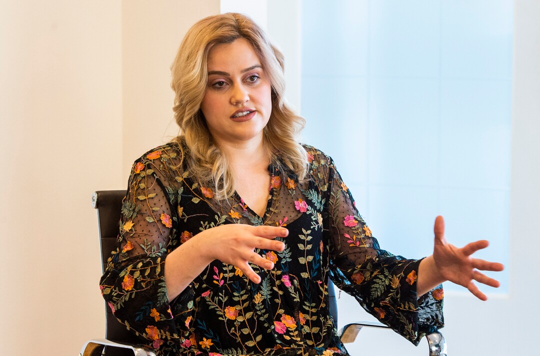 (Rick Egan  |  The Salt Lake Tribune)     Alyssa Brown talks about the precautions undertaken at Mid City Salon to protect employees and customers during the coronavirus, Saturday, March 21, 2020.