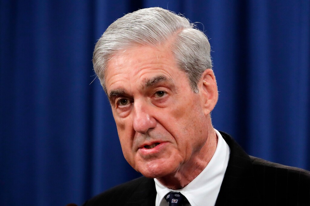 Special counsel Robert Mueller speaks at the Department of Justice Wednesday, May 29, 2019, in Washington, about the Russia investigation. (AP Photo/Carolyn Kaster)