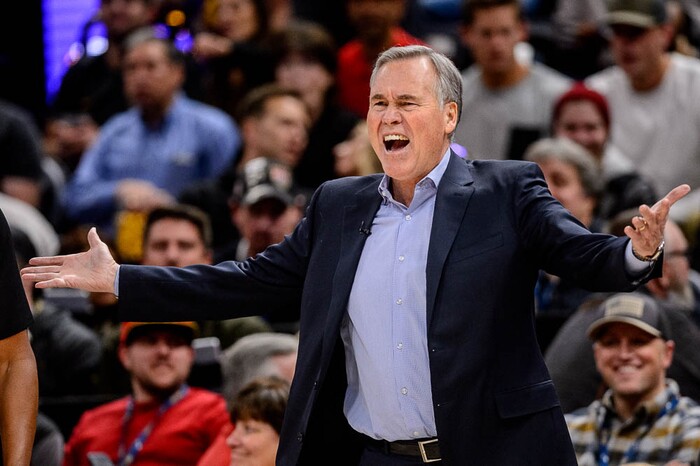 (Trent Nelson | The Salt Lake Tribune)  
Houston Rockets head coach Mike D'Antoni. The Utah Jazz host the Houston Rockets, NBA basketball in Salt Lake City on Thursday Dec. 6, 2018.