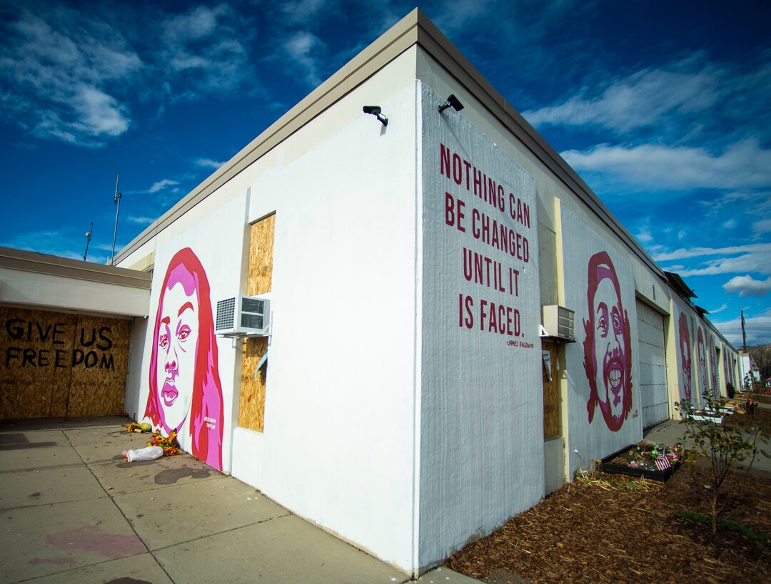 (Rick Egan | The Salt Lake Tribune) The murals on the Fleet Block, along 300 West in Salt Lake City, Thursday, Nov. 19, 2020.