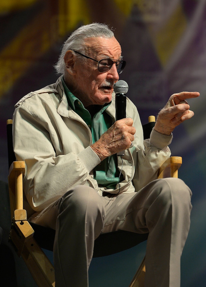 Leah Hogsten  |  The Salt Lake Tribune
 Stan Lee, "Stan the Man," the legendary former head of Marvel Comics talks about his characters and a life in comics at Salt Lake Comic Con, September 6, 2014 at the Salt Palace Convention Center. Lee is credited with co-creating many of Marvel’s best-known characters, including Spider-Man, the Fantastic Four, the X-Men, the Incredible Hulk, Iron Man, Thor, Daredevil, Doctor Strange, and others.
