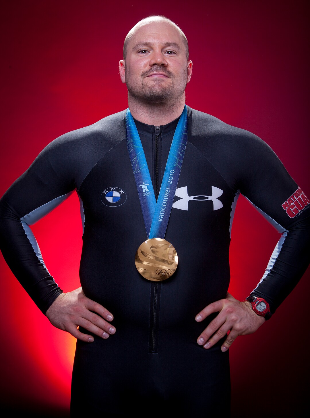 United States Olympic Winter Games bobsled competitor Steven Holcomb poses for a portrait at the 2013 Team USA Media Summit on Monday, September 30, 2013 in Park City, UT. (AP Photo/Carlo Allegri)