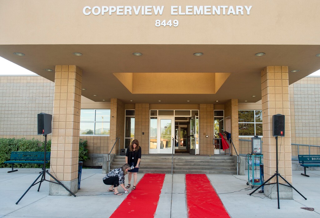 (Rick Egan  |  The Salt Lake Tribune file photo)  Copperview Elementary is one of three Midvale Schools forced to shut down on Monday morning because of a water main break.