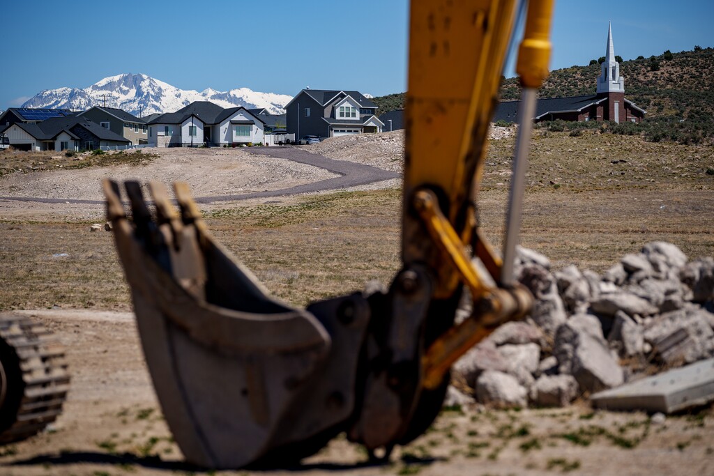 (Trent Nelson | The Salt Lake Tribune) Eagle Mountain on Friday, May 2, 2025. City officials want to seize the growth opportunity, but a long-held outdoorsy, adventurist ethos can conflict with those ambitions.