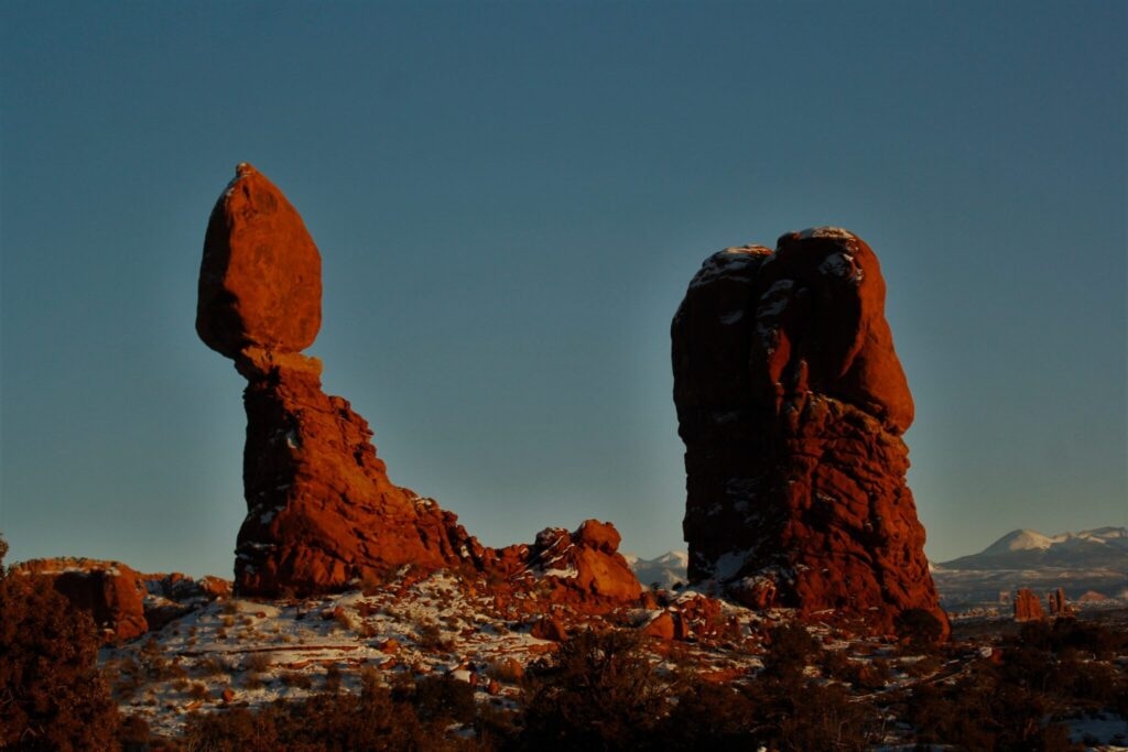 (The Times-Independent) Balanced Rock remains a favorite roadside stop for visitors to Arches National Park.