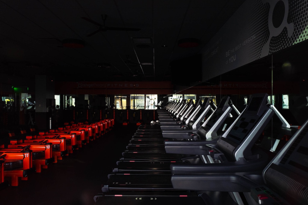 (Trent Nelson  |  The Salt Lake Tribune) Orangetheory Fitness in Salt Lake City, temporarily closed on Tuesday, April 28, 2020.