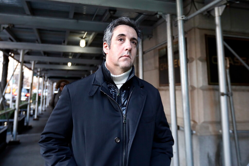 (Richard Drew | AP file photo) In this Dec. 7, 2018 file photo, Michael Cohen, former lawyer to President Donald Trump, leaves his apartment building in New York. A report by BuzzFeed News, citing two unnamed law enforcement officials, says that Trump directed Cohen to lie to Congress and that Cohen regularly briefed Trump on the project. The office of Special Counsel Robert Mueller has disputed the report.