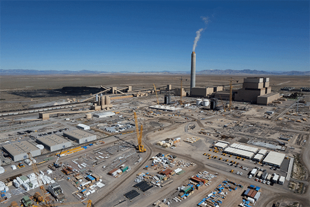 (Trent Nelson  |  The Salt Lake Tribune) Construction of a new green-energy system at International Power Project's coal-fired power plant in Delta on Thursday, Oct. 5, 2023.